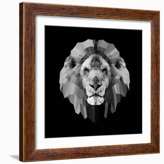 Lion Head-Lisa Kroll-Framed Art Print