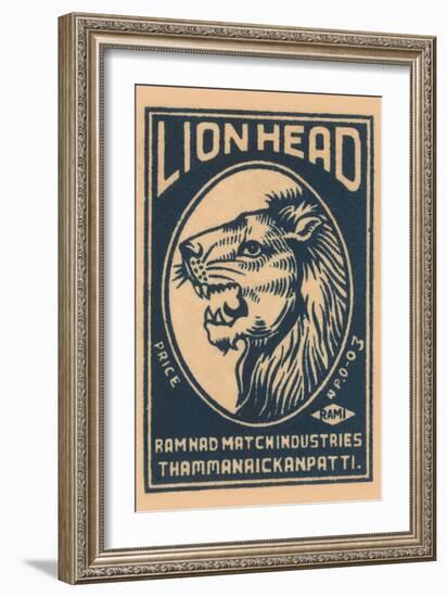 Lion Head-null-Framed Art Print