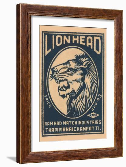 Lion Head-null-Framed Art Print