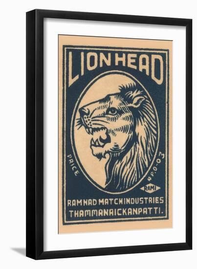 Lion Head-null-Framed Art Print