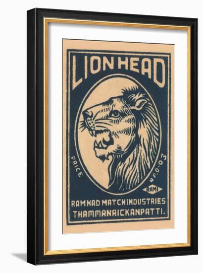 Lion Head-null-Framed Art Print