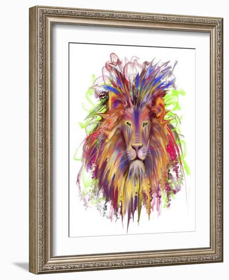 Lion Head-Stephanie Analah-Framed Giclee Print