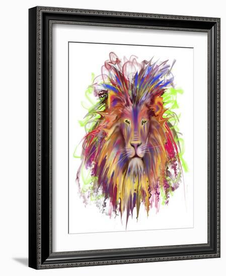 Lion Head-Stephanie Analah-Framed Giclee Print