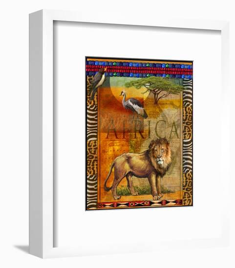 Lion I-Chris Vest-Framed Art Print