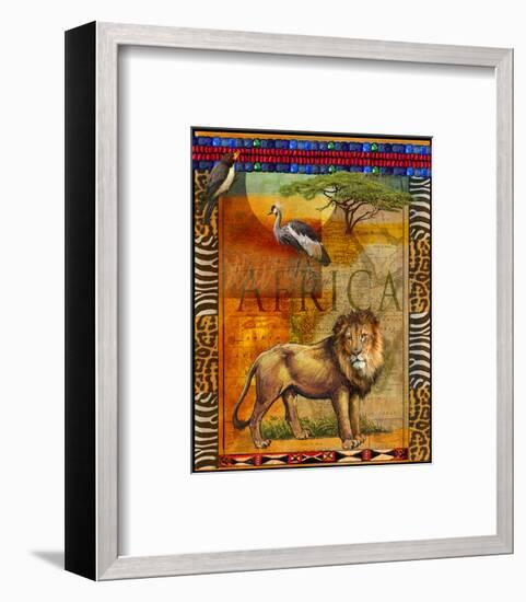 Lion I-Chris Vest-Framed Art Print