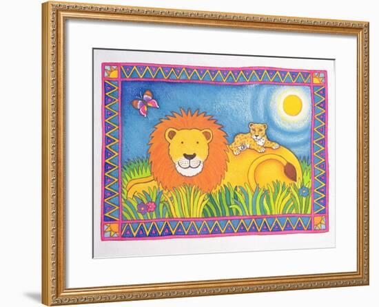 Lion in the Sun, 1997-Cathy Baxter-Framed Giclee Print