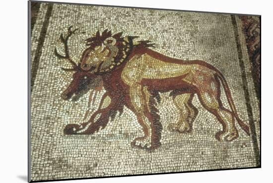 Lion, Insula Xxi, Building 2 Late 2Nd Century AD (Mosaic)-Roman-Mounted Giclee Print
