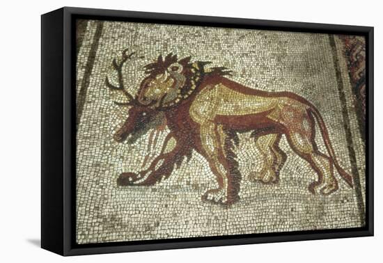 Lion, Insula Xxi, Building 2 Late 2Nd Century AD (Mosaic)-Roman-Framed Premier Image Canvas