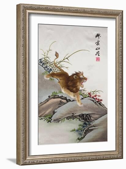 Lion, Japanese--Framed Giclee Print