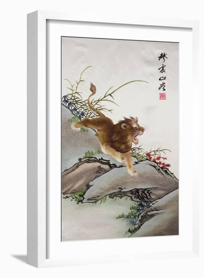 Lion, Japanese--Framed Giclee Print