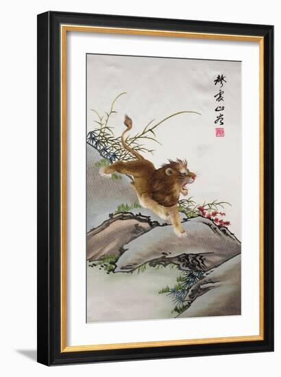 Lion, Japanese-null-Framed Giclee Print