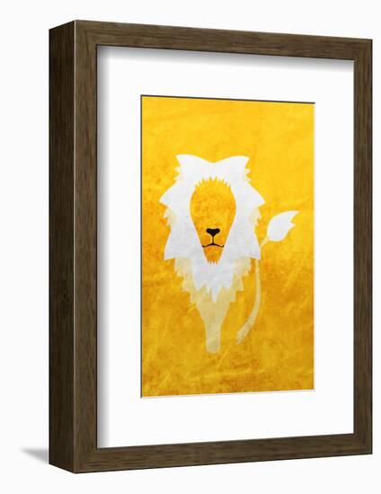 Lion - Jethro Wilson Contemporary Wildlife Print-Jethro Wilson-Framed Giclee Print