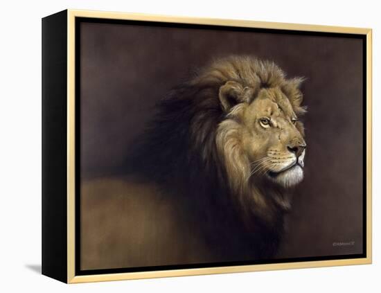 Lion Male-Harro Maass-Framed Premier Image Canvas