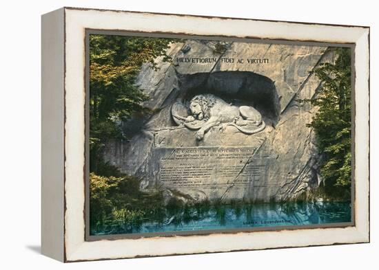 Lion Monument, Lucerne, Switzerland-null-Framed Stretched Canvas