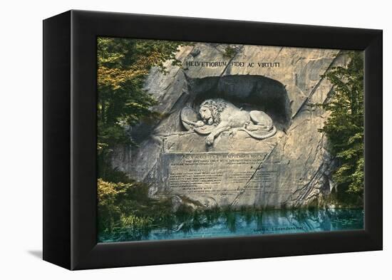 Lion Monument, Lucerne, Switzerland-null-Framed Stretched Canvas