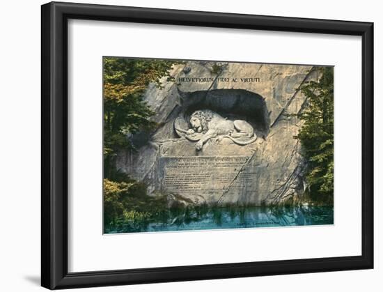 Lion Monument, Lucerne, Switzerland-null-Framed Art Print