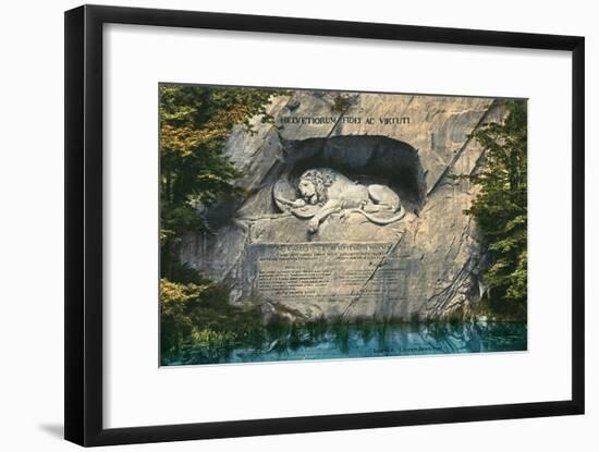 Lion Monument, Lucerne, Switzerland-null-Framed Art Print