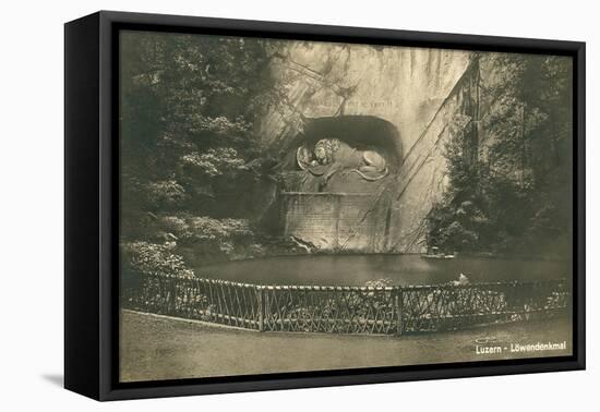 Lion Monument, Lucerne, Switzerland-null-Framed Stretched Canvas