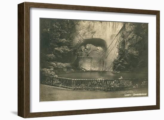 Lion Monument, Lucerne, Switzerland-null-Framed Art Print