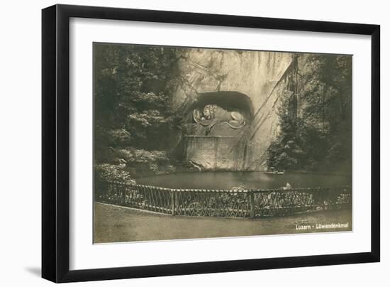 Lion Monument, Lucerne, Switzerland-null-Framed Art Print