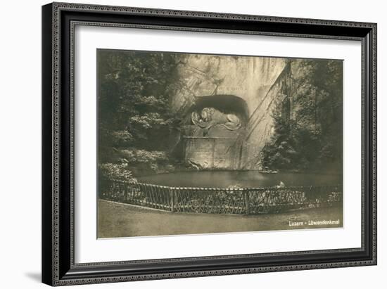 Lion Monument, Lucerne, Switzerland-null-Framed Art Print