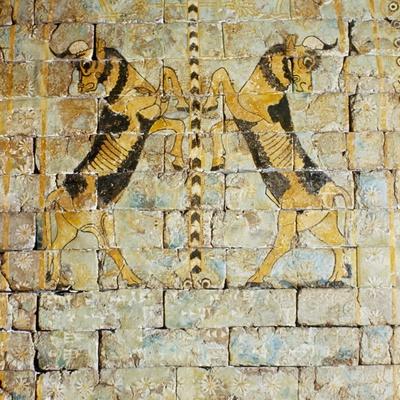 'Lion Mural from Shalmanasser Palace' Giclee Print