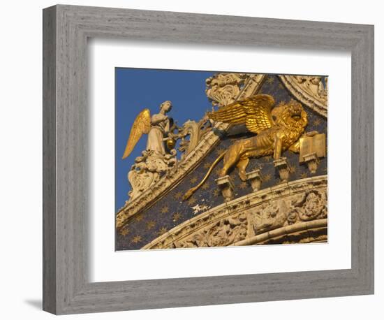 Lion of San Marco, Venice, Italy-Bill Young-Framed Photographic Print