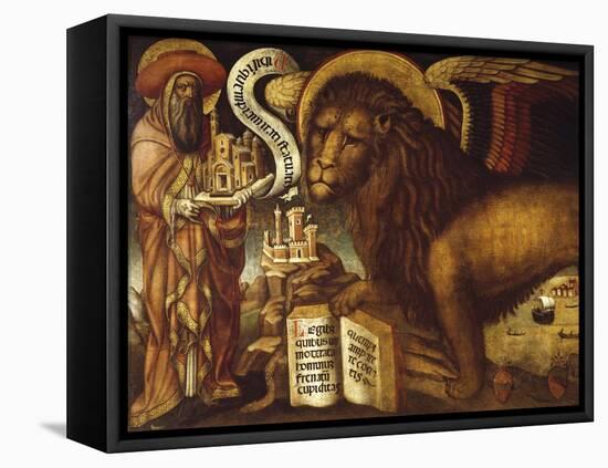 Lion of St Mark's, Symbol of Venice-Domenico Veneziano-Framed Premier Image Canvas