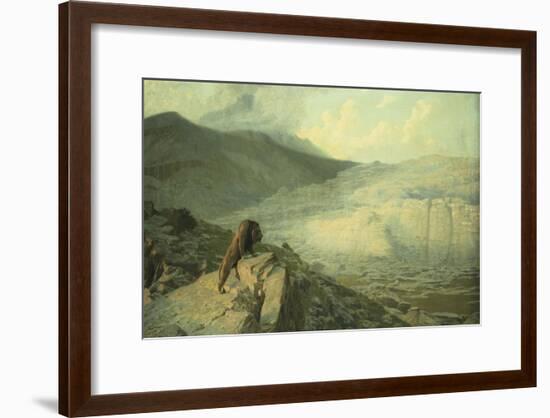 Lion on the Watch-Jean Leon Gerome-Framed Giclee Print