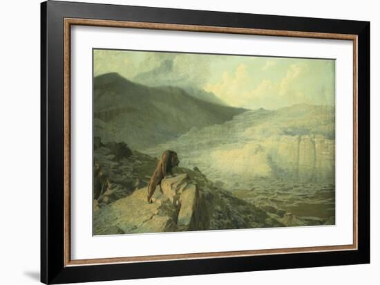 Lion on the Watch-Jean Leon Gerome-Framed Giclee Print