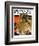 "Lion Pair," Saturday Evening Post Cover, April 27, 1929-Paul Bransom-Framed Giclee Print