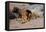 Lion Reclining in a Rocky Landscape-Wilhelm Kuhnert-Framed Premier Image Canvas