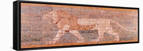 Lion Representing Ishtar, Frieze from the Processional Way Leading to the Great Temple at Babylon-null-Framed Premier Image Canvas