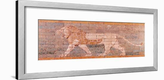 Lion Representing Ishtar, Frieze from the Processional Way Leading to the Great Temple at Babylon-null-Framed Giclee Print