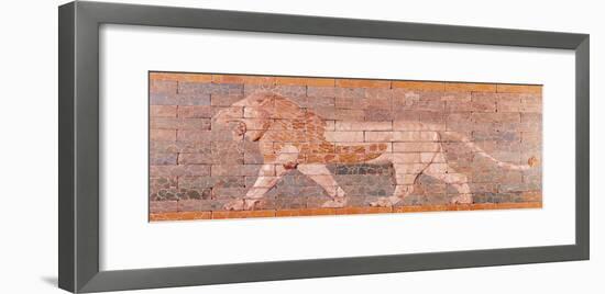 Lion Representing Ishtar, Frieze from the Processional Way Leading to the Great Temple at Babylon-null-Framed Giclee Print