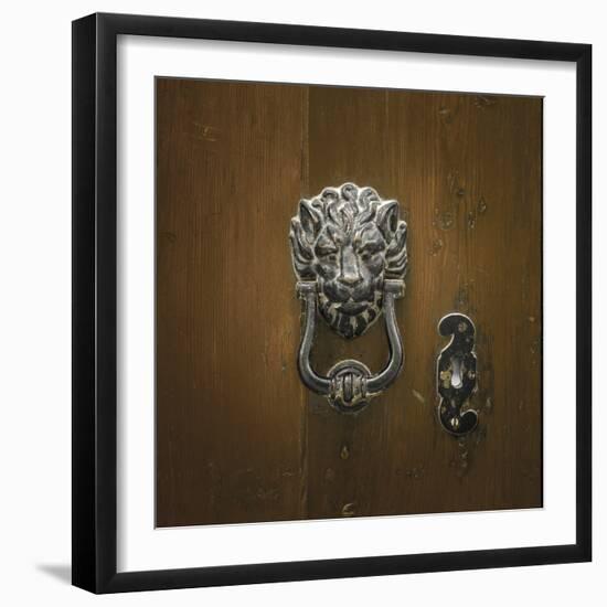 Lion's Head Rapper-Assaf Frank-Framed Giclee Print