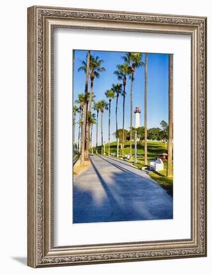 Lion's Lighthouse in Long Beach, California-George Oze-Framed Photographic Print