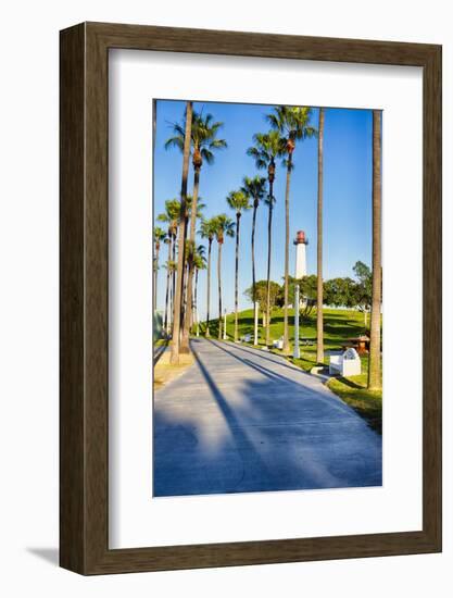 Lion's Lighthouse in Long Beach, California-George Oze-Framed Photographic Print