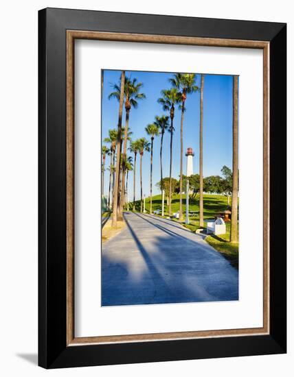 Lion's Lighthouse in Long Beach, California-George Oze-Framed Photographic Print