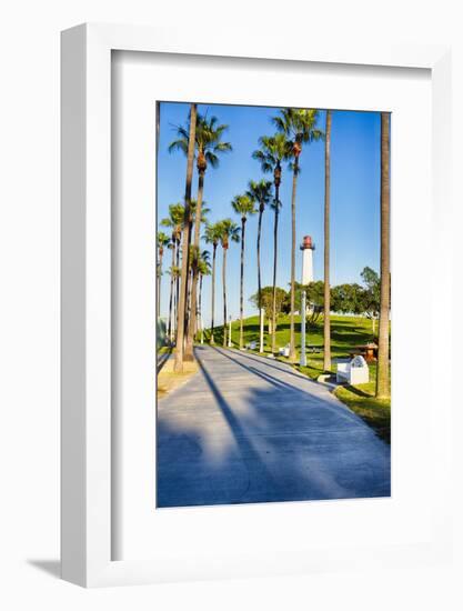 Lion's Lighthouse in Long Beach, California-George Oze-Framed Photographic Print