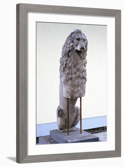 Lion, Symbol of the Royal House of Macedonia, 9th-4th Century Bc-null-Framed Photographic Print