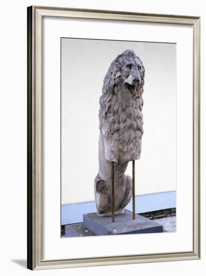 Lion, Symbol of the Royal House of Macedonia, 9th-4th Century Bc-null-Framed Photographic Print