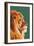 Lion Up Close-Lantern Press-Framed Art Print