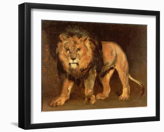 Lion Walking-Théodore Géricault-Framed Giclee Print