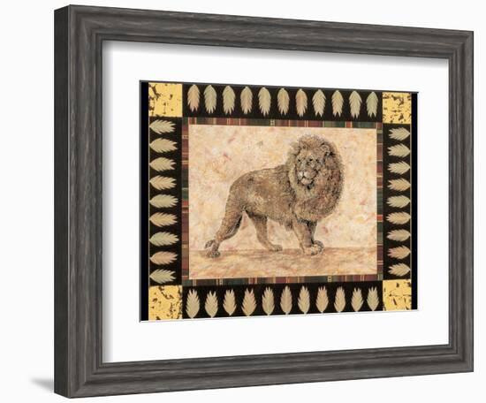 Lion-Pamela Gladding-Framed Art Print