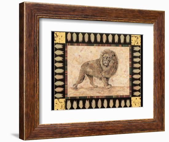 Lion-Pamela Gladding-Framed Art Print