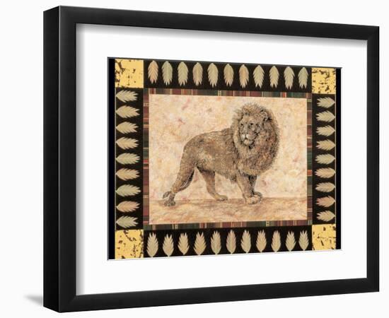 Lion-Pamela Gladding-Framed Art Print