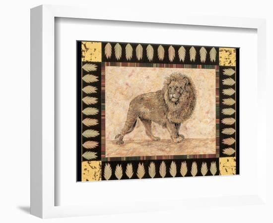 Lion-Pamela Gladding-Framed Art Print