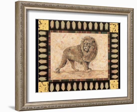 Lion-Pamela Gladding-Framed Art Print