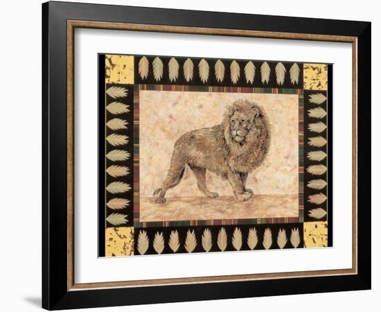 Lion-Pamela Gladding-Framed Art Print